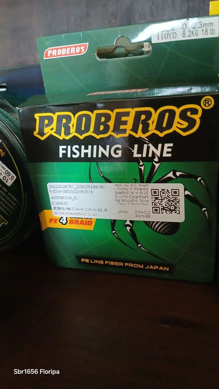 Kit vara ,carretilha e linha multifilamento 