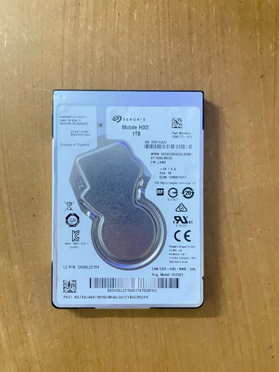  HD 1TB Seagate 2.5 Sata 3 P/ Notebook (Status Alerta - Leia!)