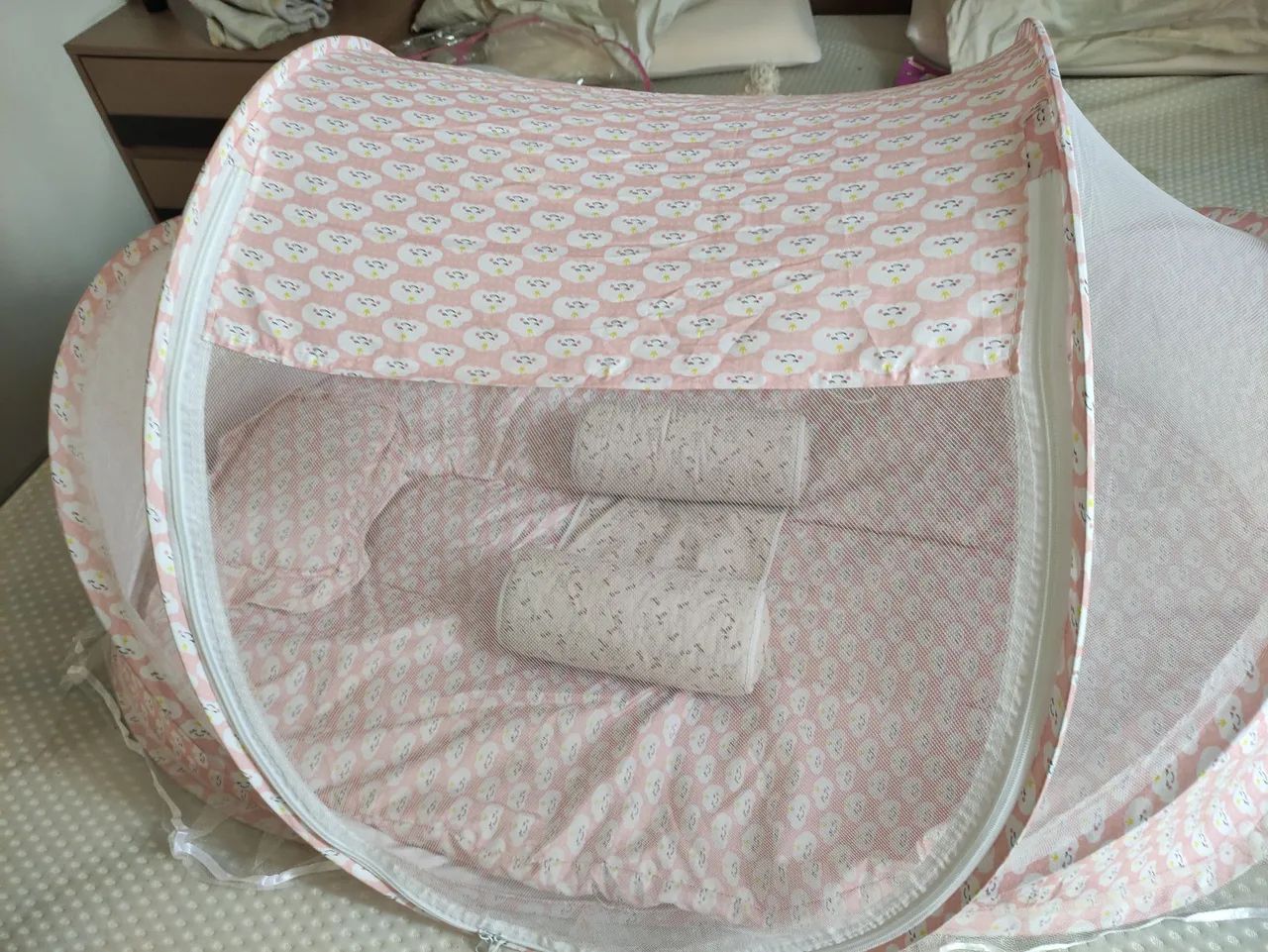 Berço portátil com mosqueteiro  - Foto 3