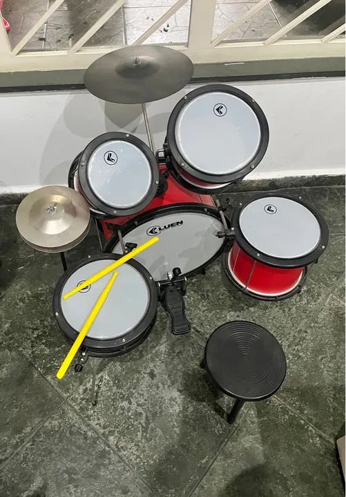 Bateria Infantil Star Kids - Brinquedo Musical - Foto 3