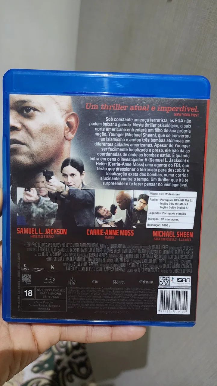 Blu-ray Ameaça Terrorista Semi Novo - Foto 2