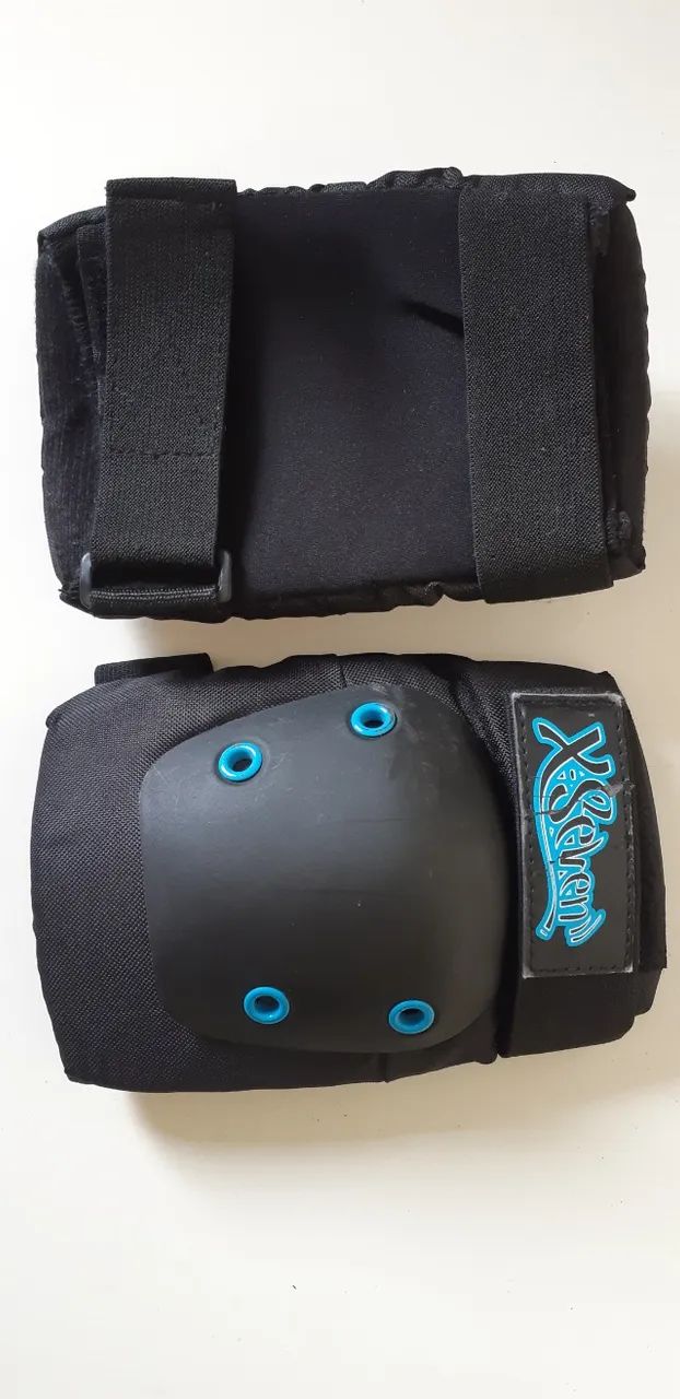 Kit Joelheira, Cotoveleira e munhequeira para skate e patins. Usado, mas em bom estado. - Foto 3