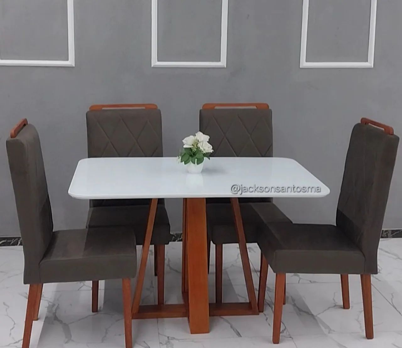 Cadeiras com Mesa Pronta Entrega F.R.E.T.E G.R.A.T.I.S  - Foto 4