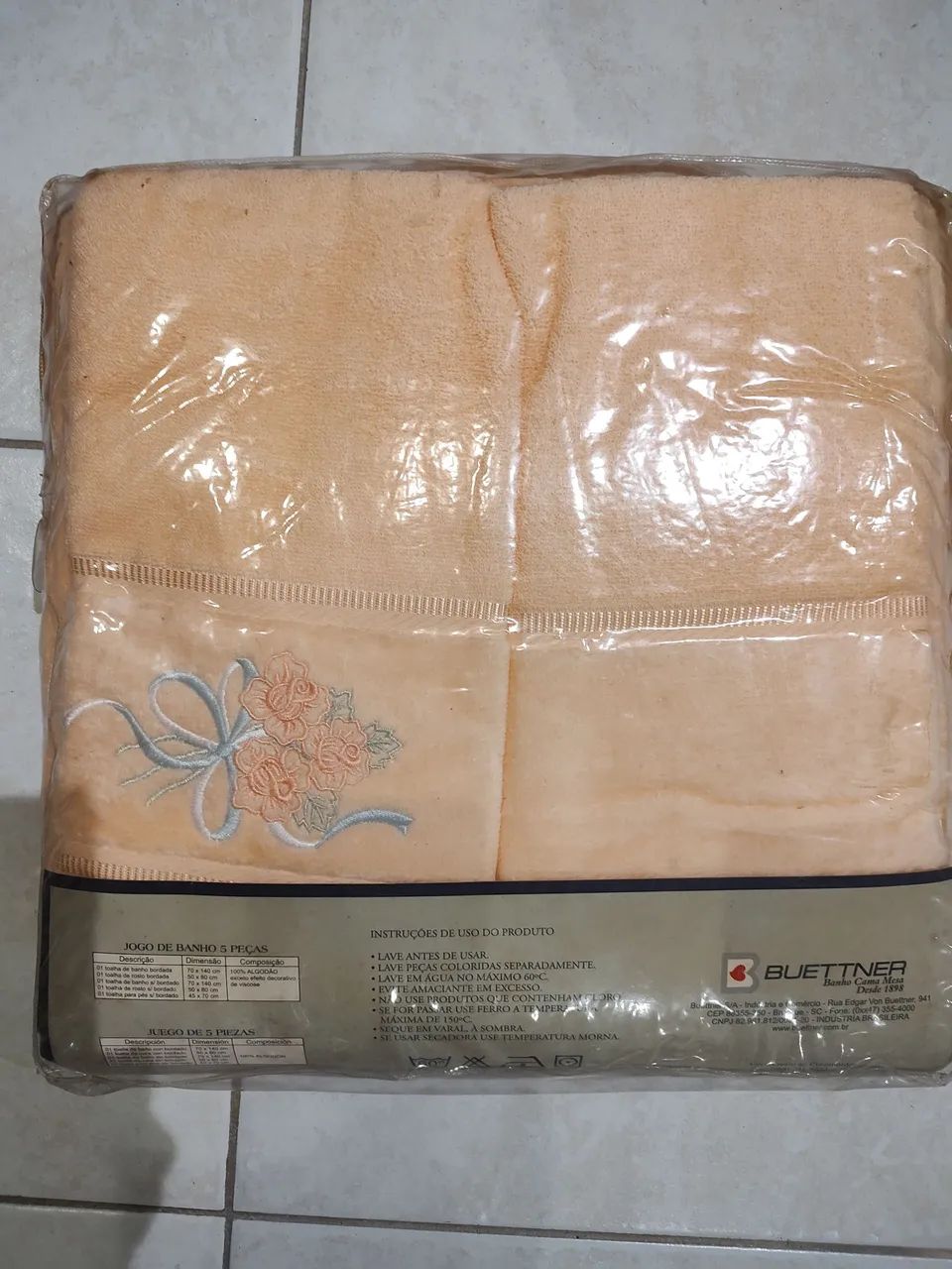 Jogo gigante de banho 5 peças 