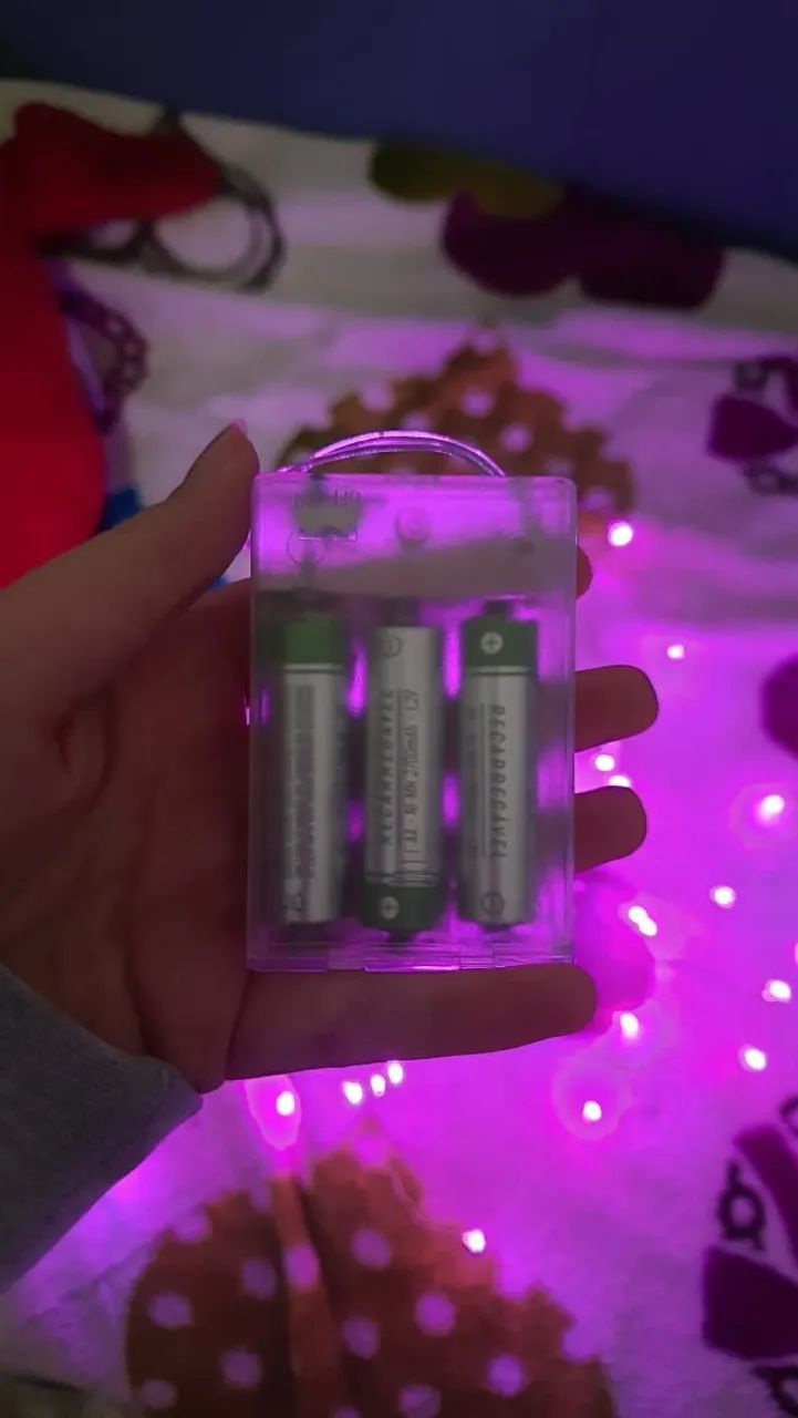 Corda de luz roxa- 2 metros - Foto 2