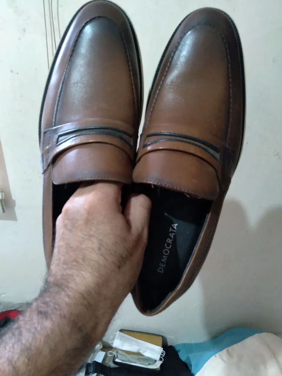 Sapato de couro democrata - Foto 2