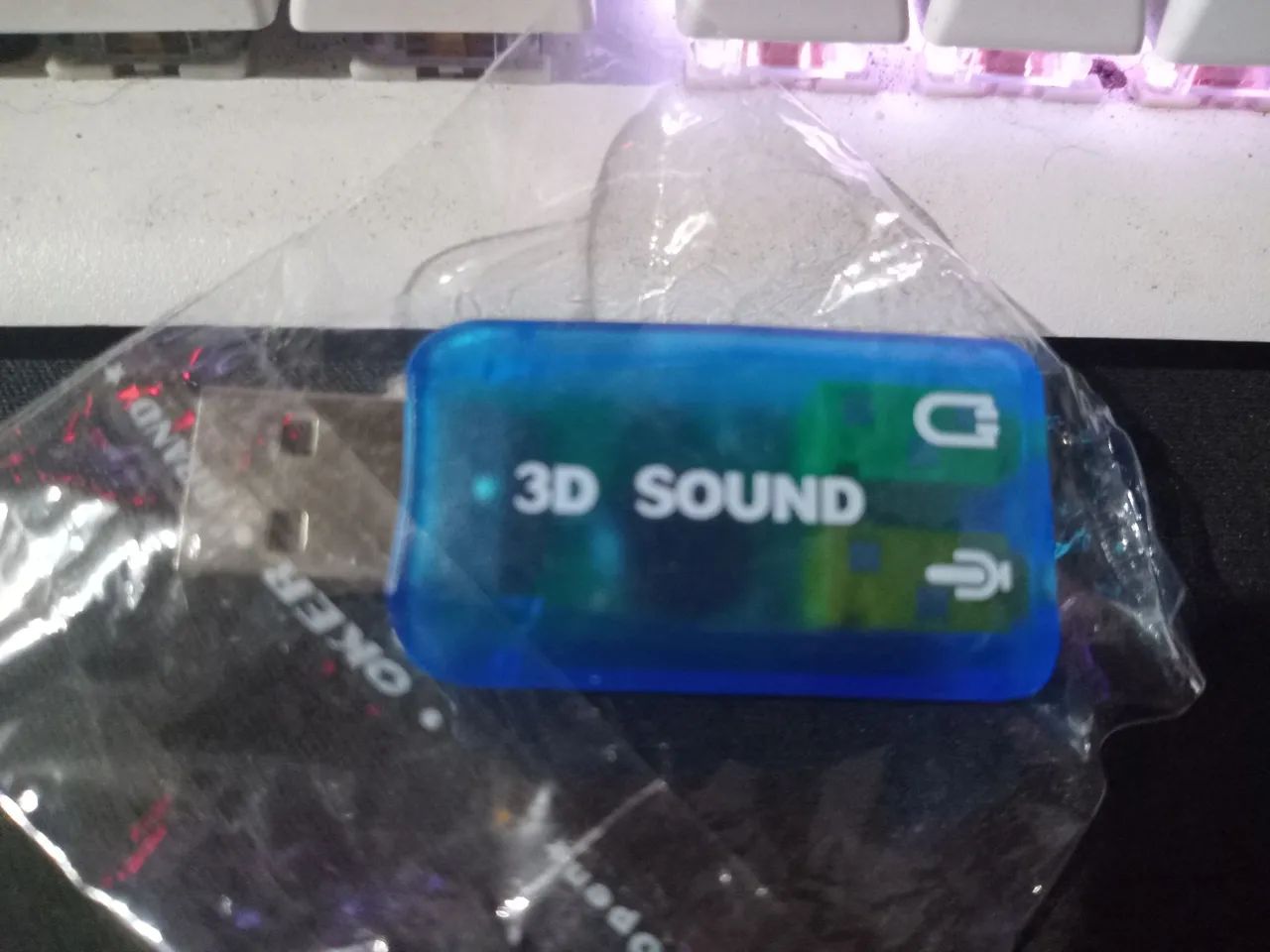 Adaptador de Áudio USB 7.1 3D Sound - Conectividade e Qualidade! - Foto 2