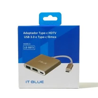 Conversor Tipo-C para USB HDMI Tipo-C IT-Blue