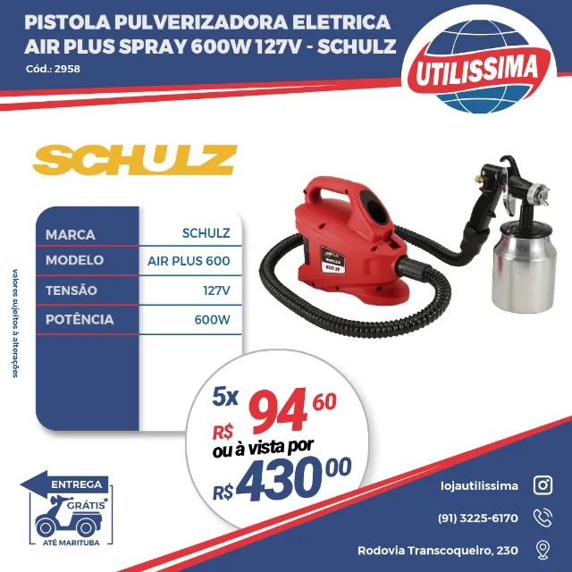 PISTOLA DE PINTURA 600W 127V