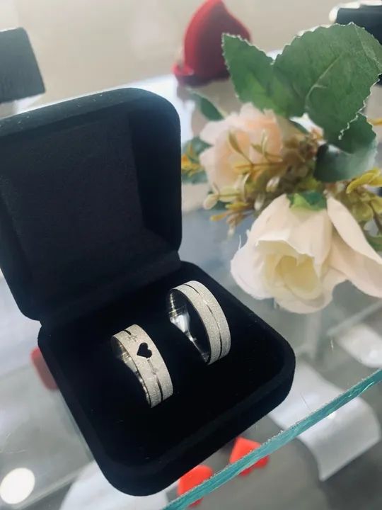 Aliança de prata 950 (com nota fiscal)