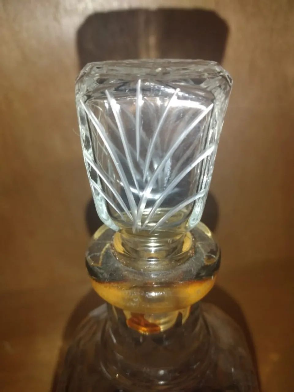 LICOREIRA/GARRAFA LAPIDADA ANTIGA PARA BEBIDAS  - Foto 5