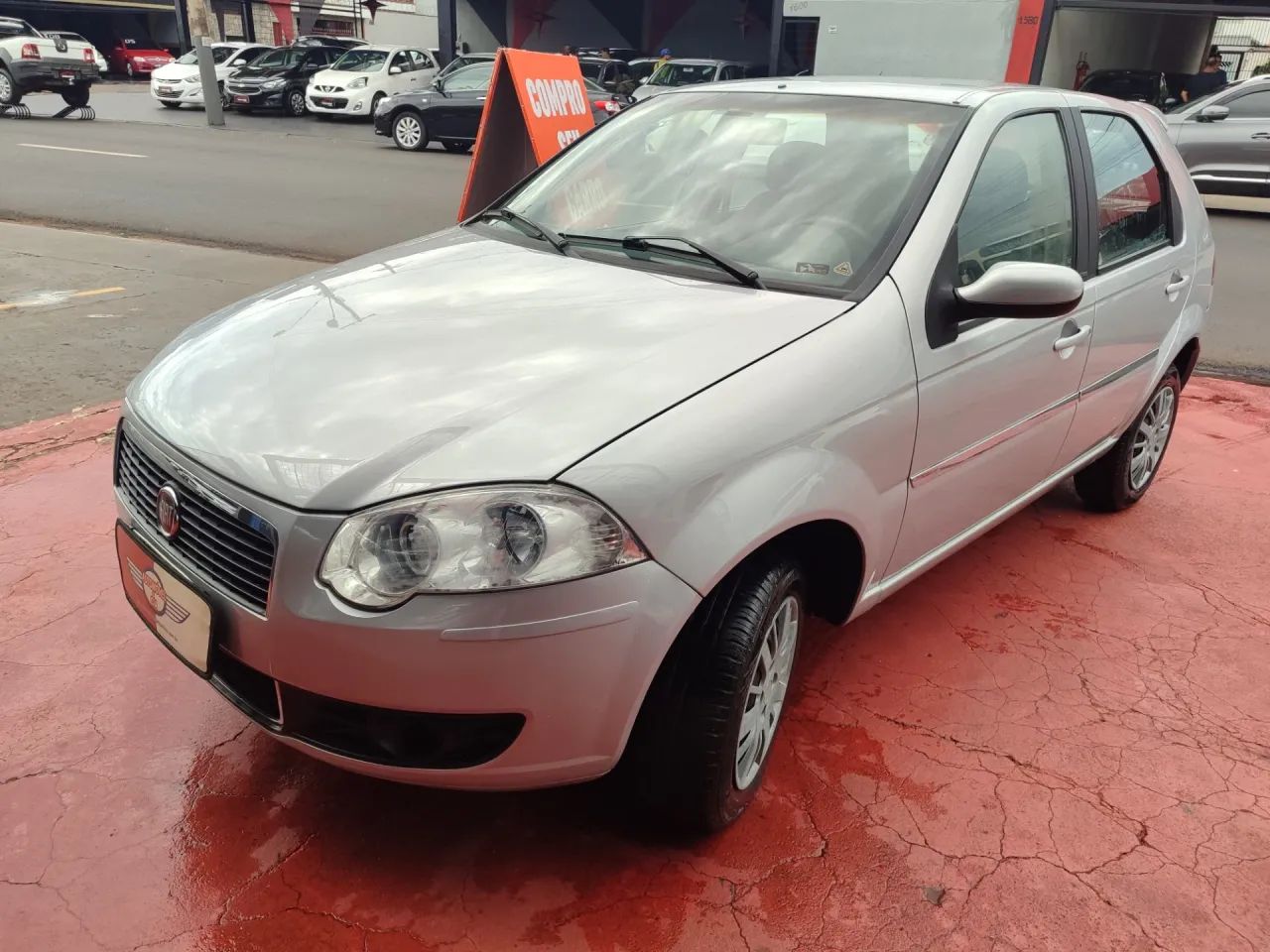 FIAT PALIO 1.0 MPI ELX 8V FLEX 4P MANUAL PRATA 2010 - Foto 2