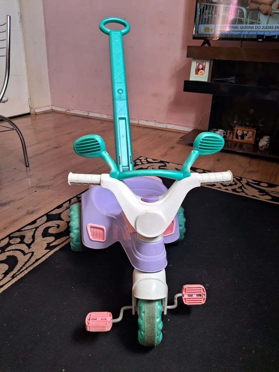 Tricycle Infantil Rosa e Verde