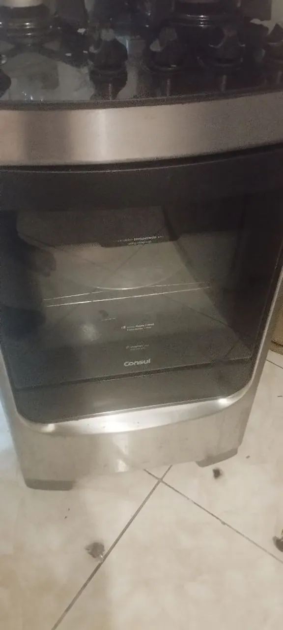 Fogão 4 bocas cônsul vidro temperado