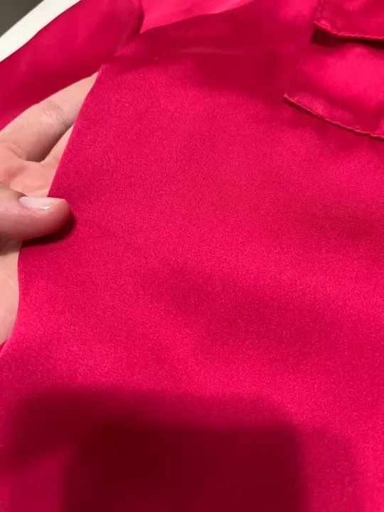 Blusa de seda feminina pink - Foto 2