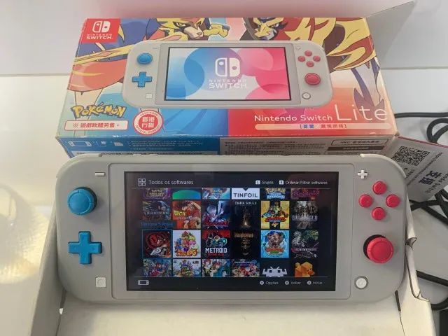 Nintendo Switch Lite 32GB Desbloqueado Zacian Zamazenta Edition