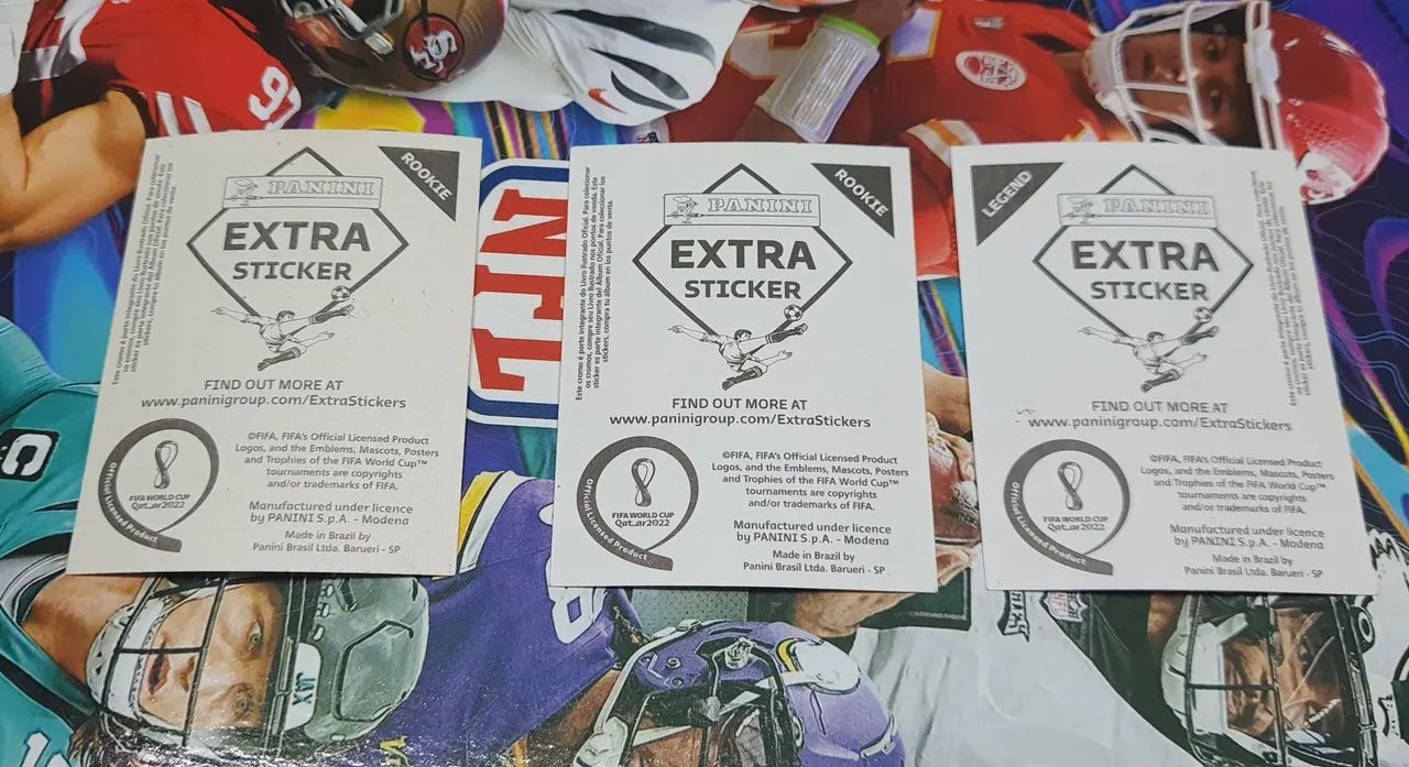 3x Figurinhas Extra Panini Copa do Mundo 2022 - Foto 2