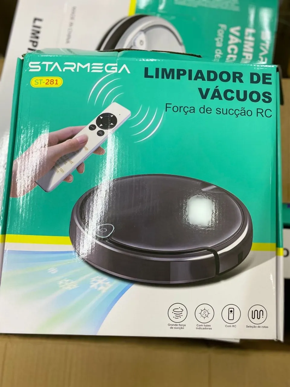 Robô Aspirador de Pó StarMega ST-281 com controle remoto