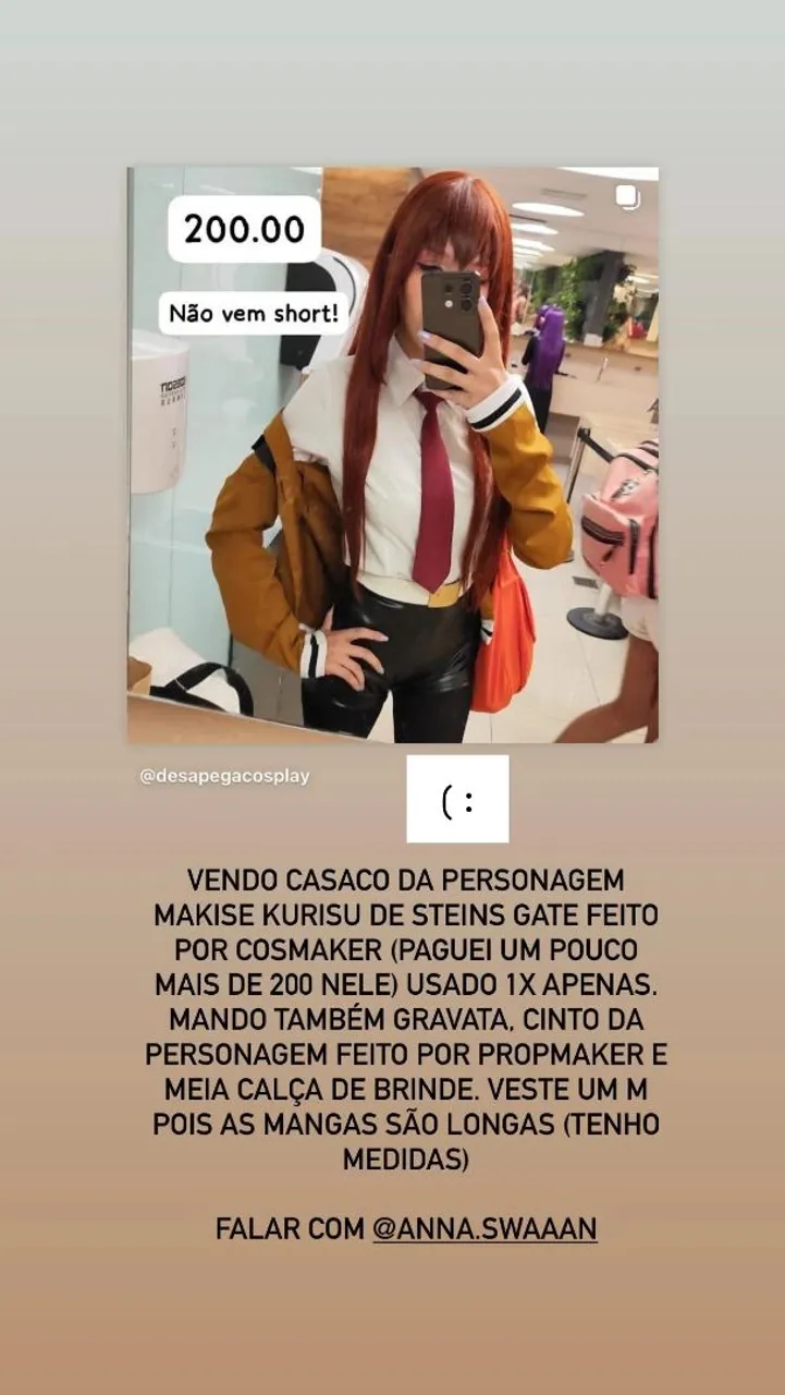 Casaco Makise Kurisu Steins Gate Cosplay