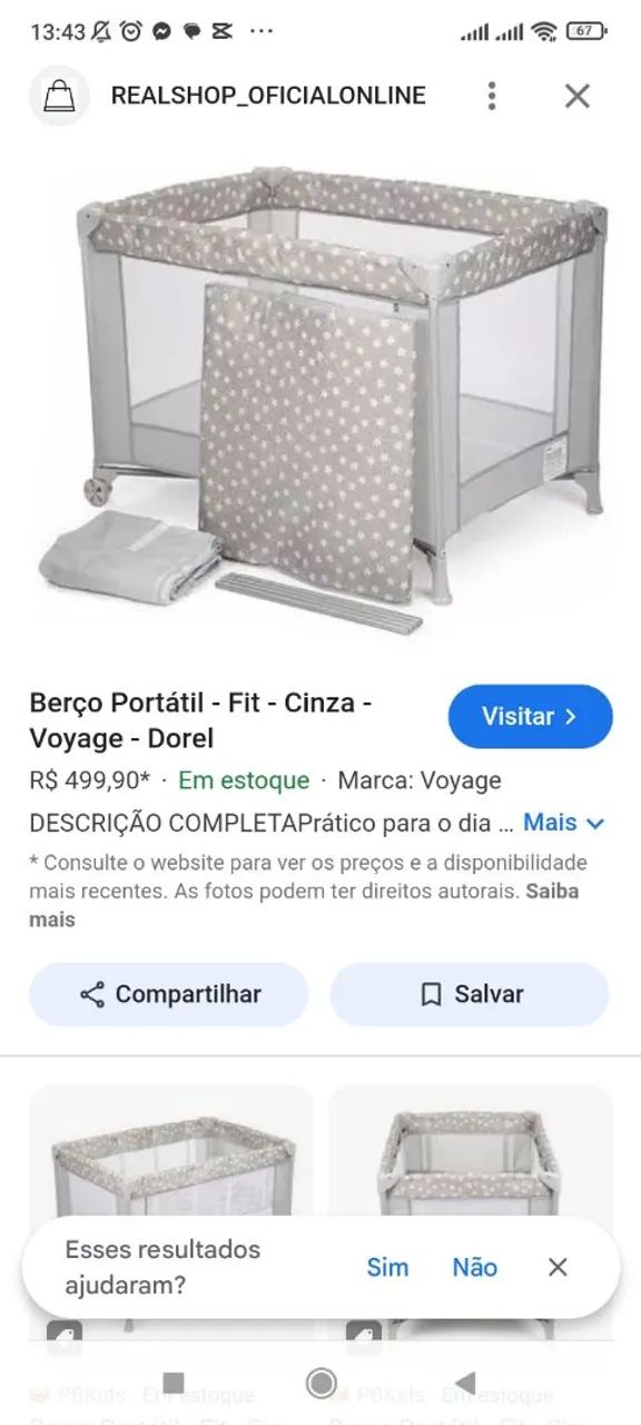 Berço e Cadeira Infantil - Ótimo estado - Foto 2