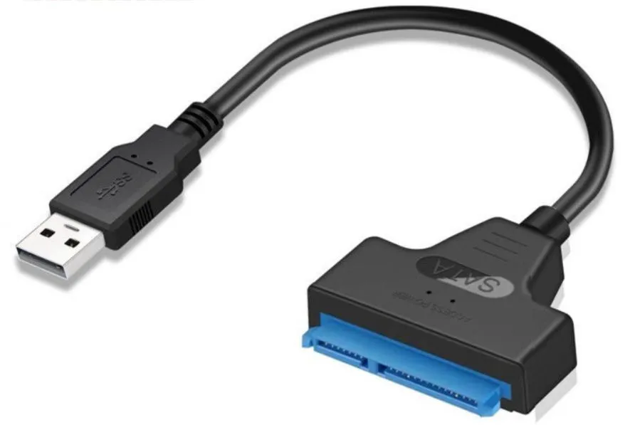 Cabo SATA 3.0 p/ HD ou SSD com USB Novo (Não entrego)