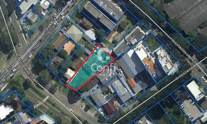Terreno à estrutural à venda, 1036 m²- Bacacheri - Curitiba/PR