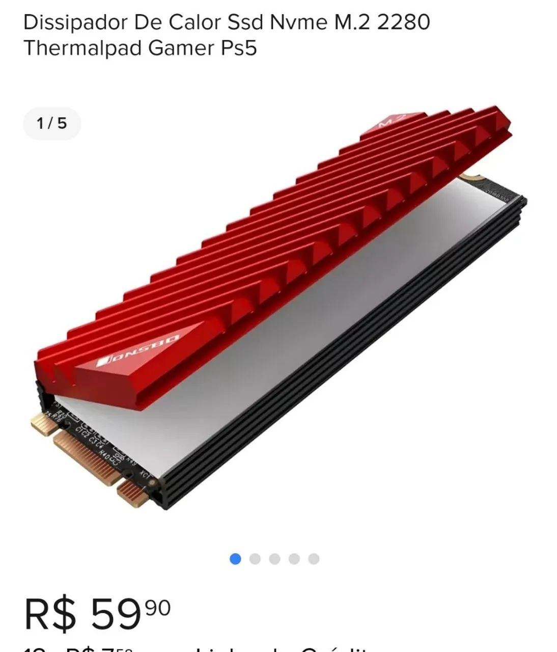 SSD 1TB compatível com PS564529121988482121