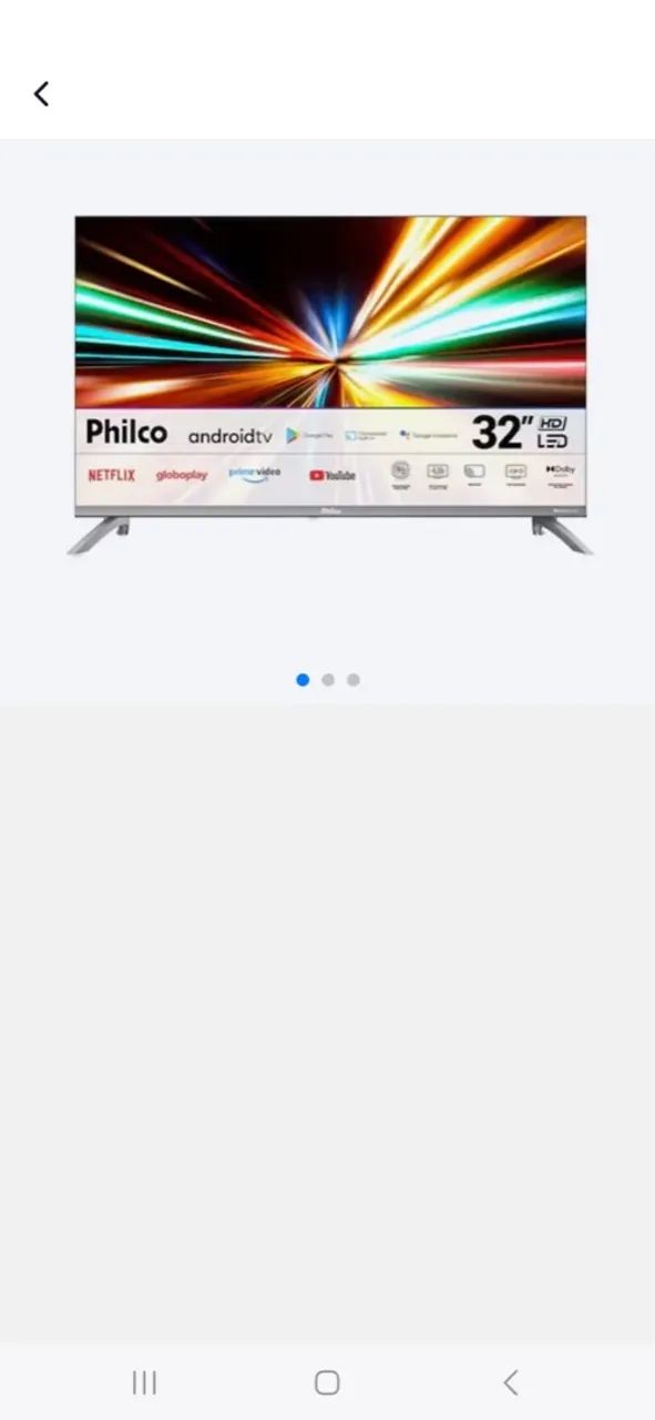 TV Philco 32 polegadas LED Android TV