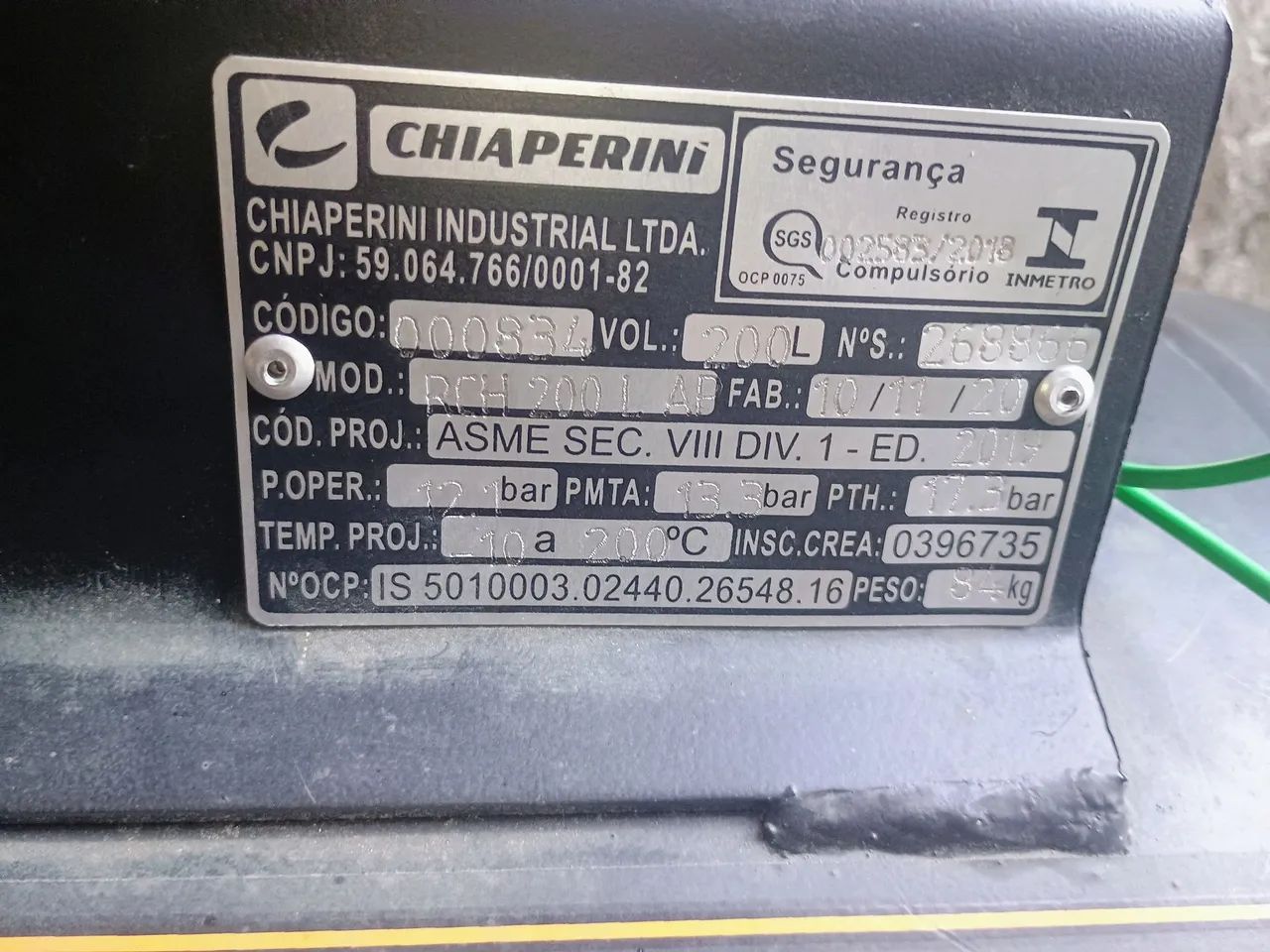 Compressor 20 pés alta pressão monofásico  - Foto 5