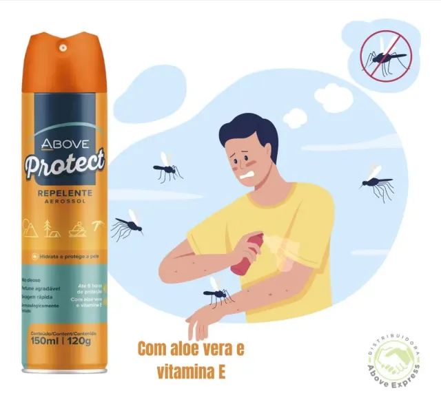 Kit com 06 Above Repelente protect spray Contra Dengue 150ml/120g - Foto 2