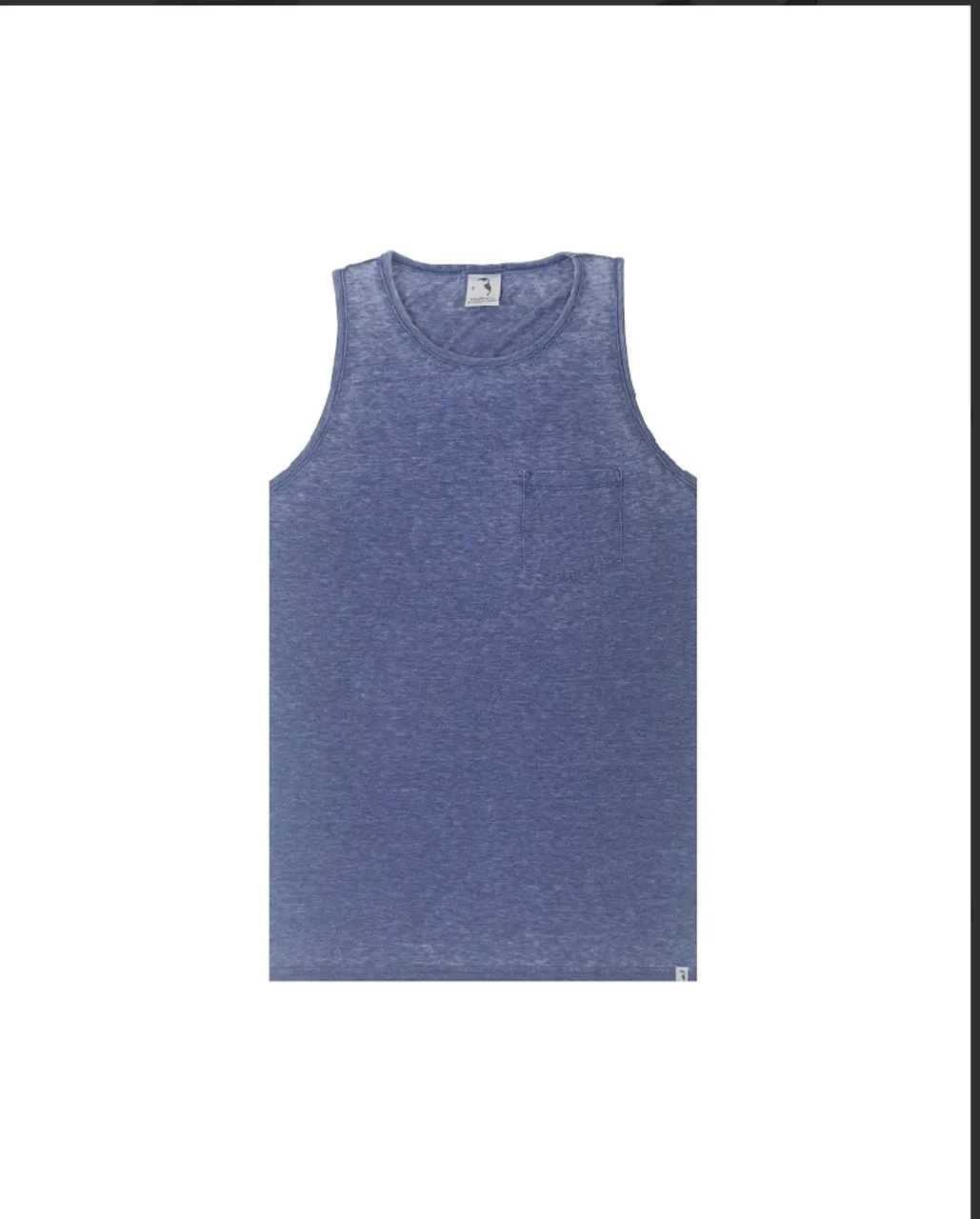Regata Masculina Azul com Bolso