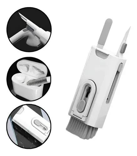Kit de Limpeza Eletrônico 8 em 1 Multifuncional | Teclados, Airpods, Fones e Celulares  - Foto 4