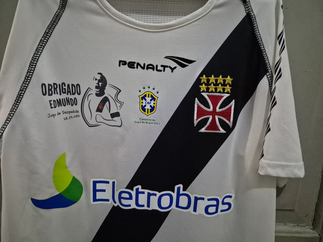 Camisa Vasco Edmundo Jogo Despedida Penalty - Foto 2