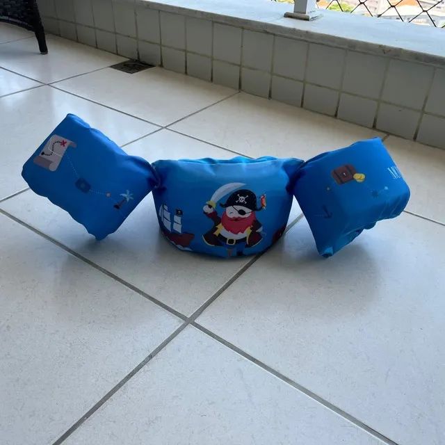 Boia Colete Infantil Salva-vidas Braço 25kg pirata - Foto 2