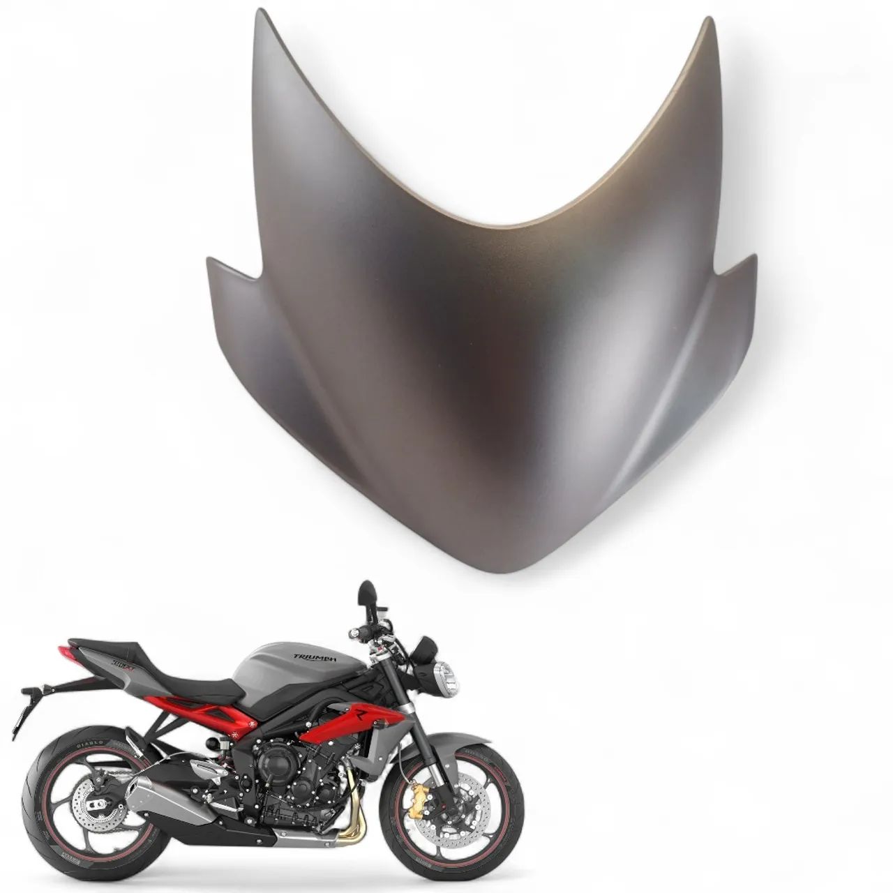 Carenagem Frontal Farol Triumph Street Triple 675 2016 - Peças