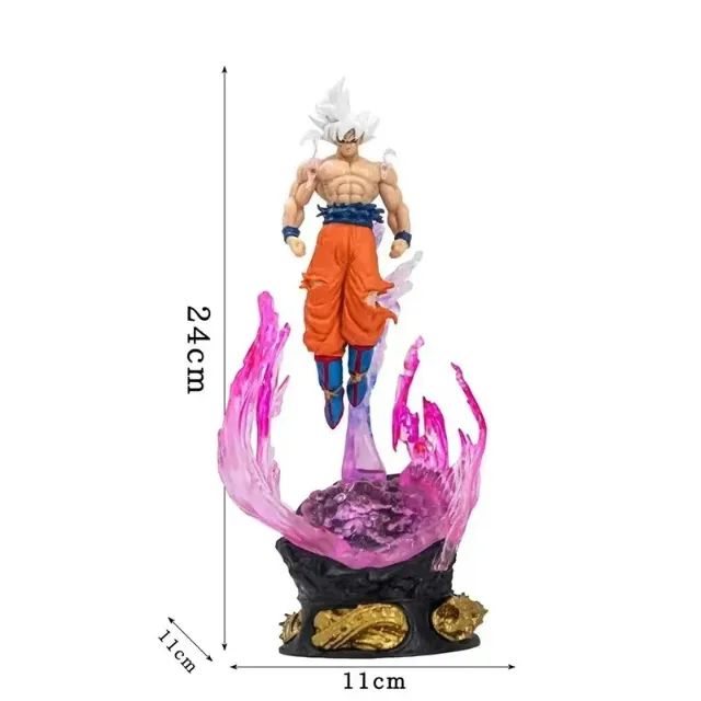 Action figure Goku Instinto superior com led DBZ Sem marca