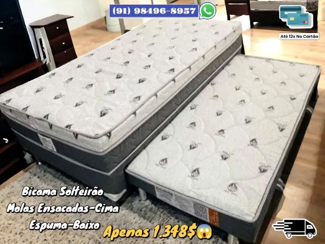 BICAMA SOLTEIRÃO MOLAS ENSACADAS