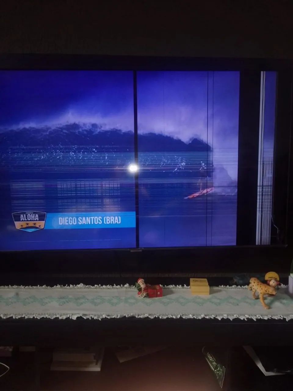Tv Samsung 55 com display queimado!!!