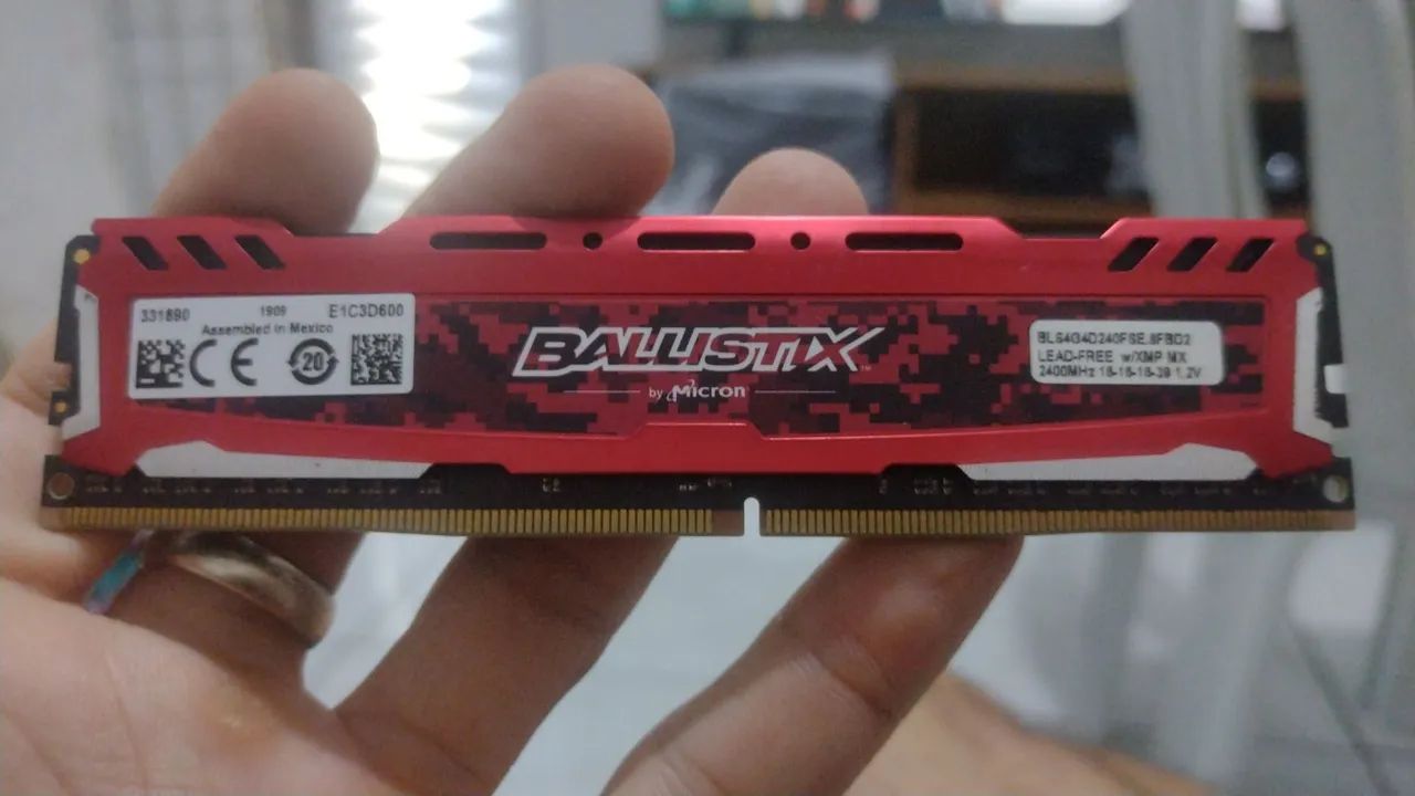 Memória RAM Ballistix 4GB DDR4 2400MHz