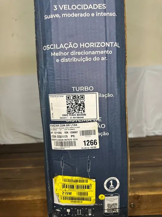 Ventilador de Parede Britânia Turbo Maxx Force 215W BVT675 - Foto 2