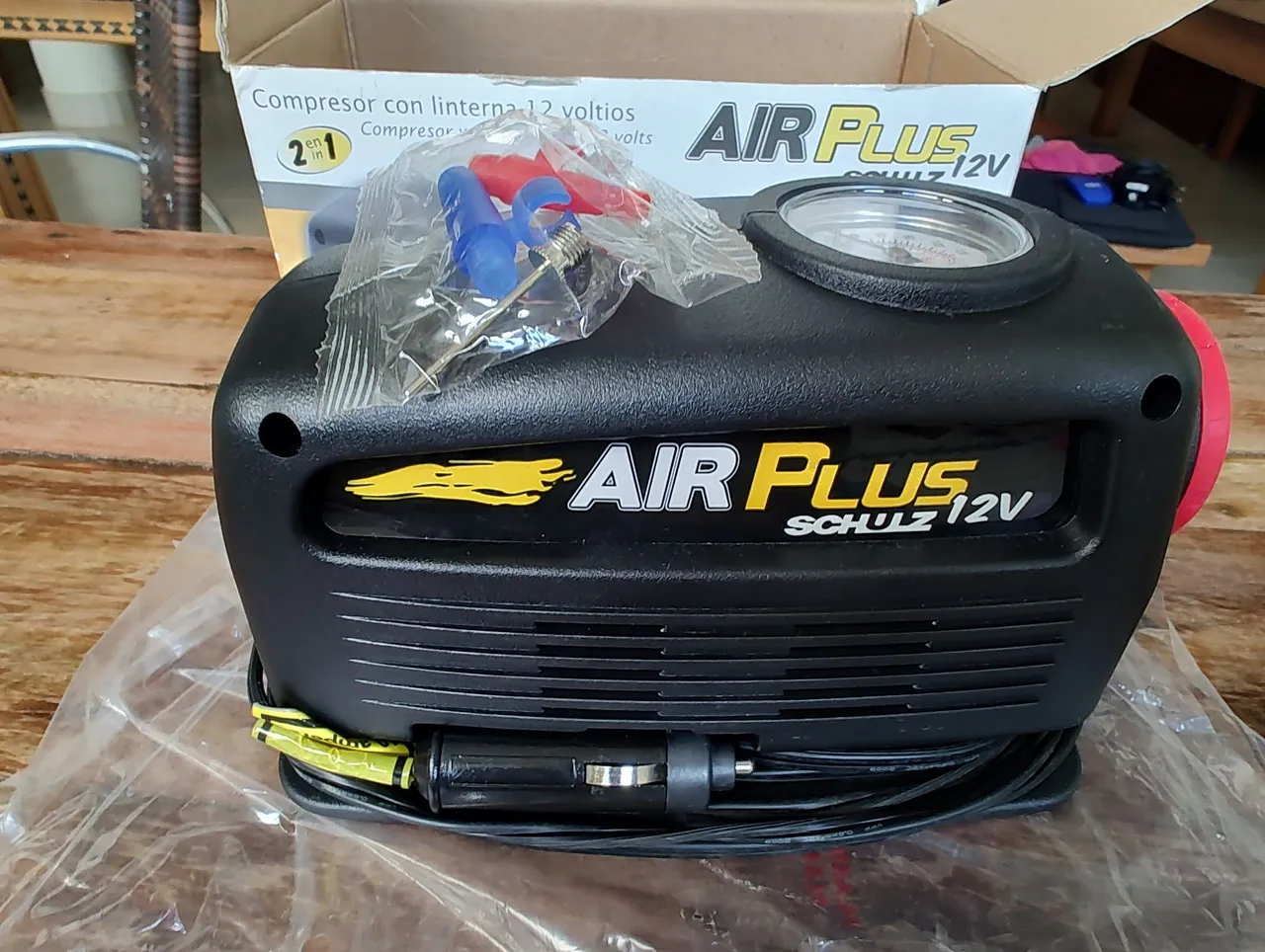Compressor de Ar Portátil Air Plus 12V - Schulz