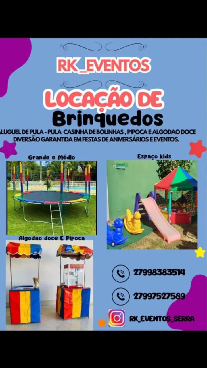 Aluguel de brinquedos 