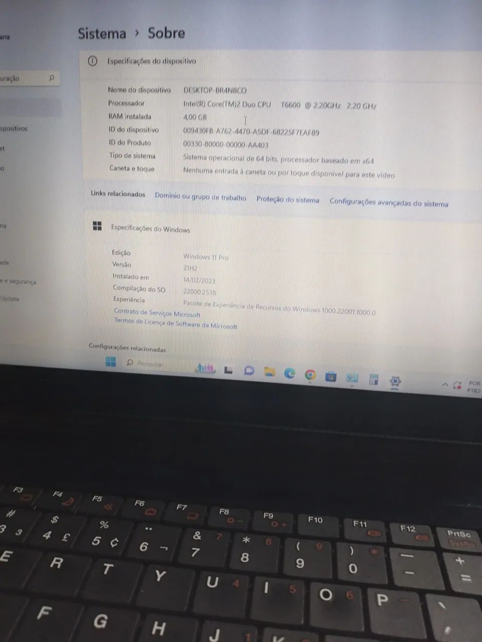 Notebook com tela de 14 polegadas - Foto 2