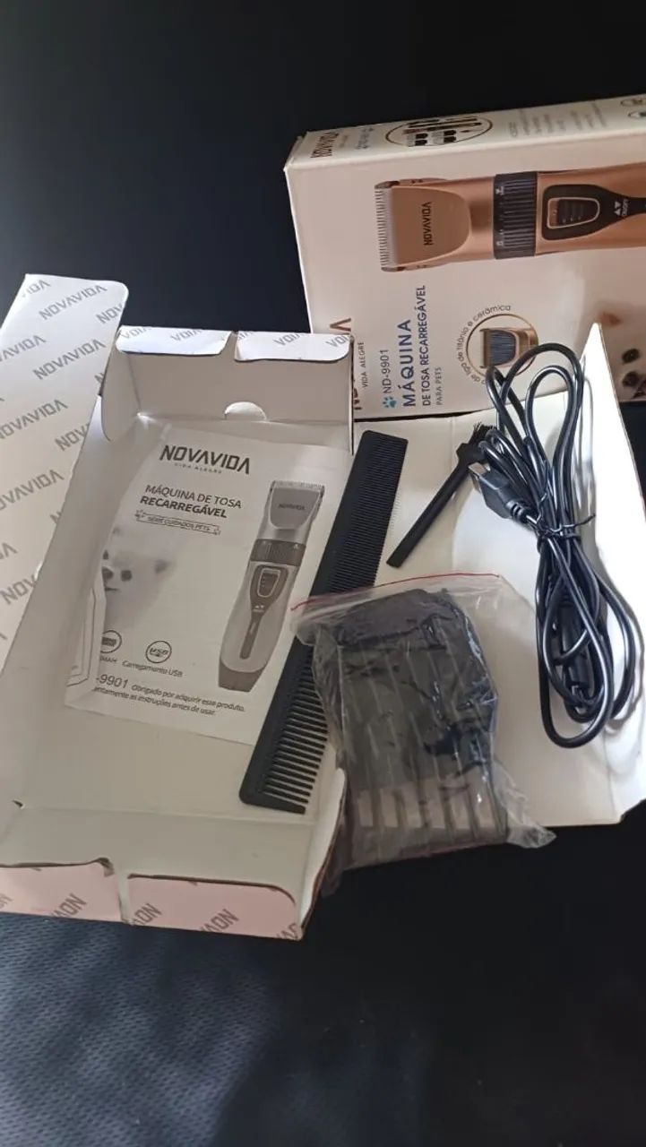 Máquina de Tosa para Cães e Gatos Marca NovaVida Nova na Caixa - Foto 5