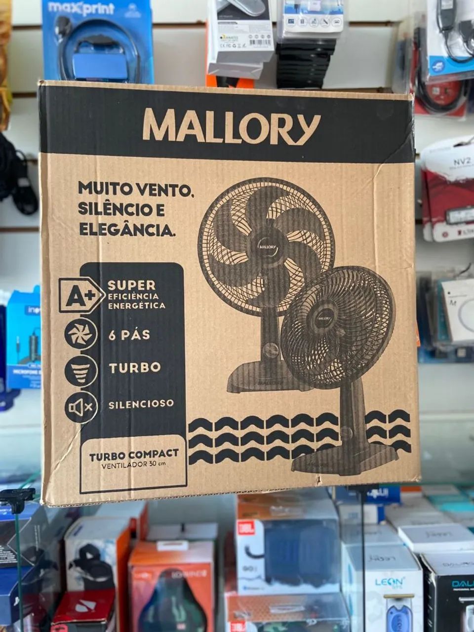 Ventilador de Mesa Mallory Turbo Compact 127V - B * - Foto 4