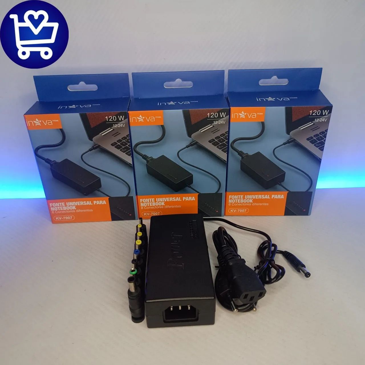 Fonte Universal para Notebook Inova Prime 120W - Foto 2