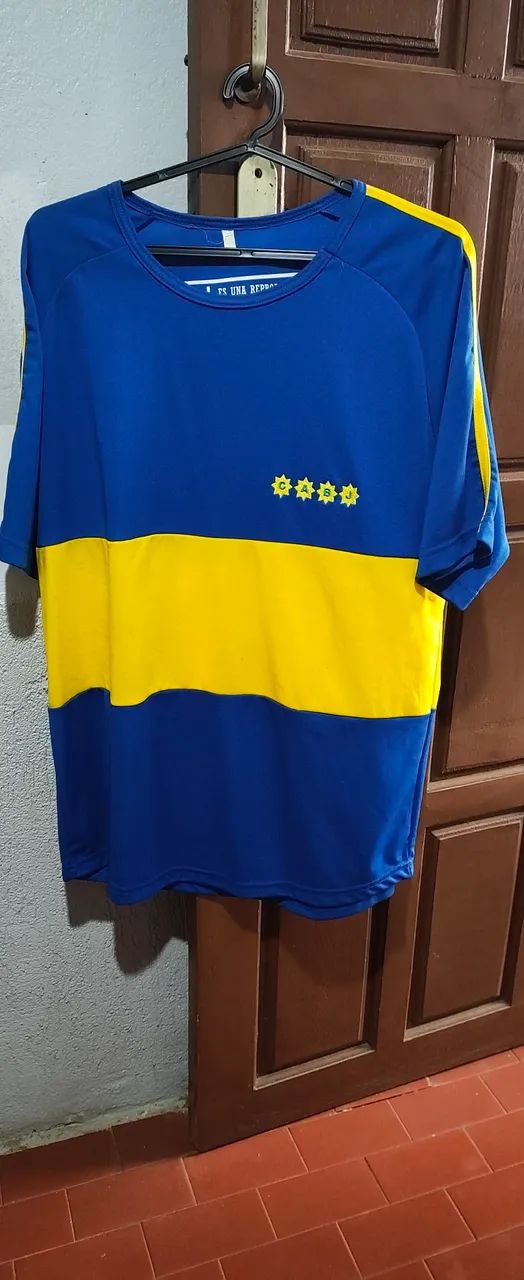 Camisa Retro do Boca Junior da Argentina de 1981