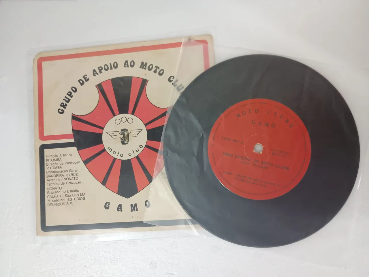 Disco de Vinil - Hino Oficial do Moto Clube de São Luís