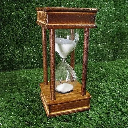 Ampulheta do Tempo Decorativa Quadrada 12cm - 5 Minutos - Foto 2
