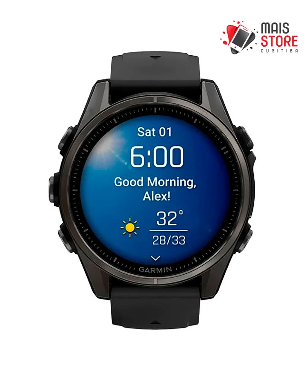 Relógio Garmin Fenix 8 Sapphire Amoled 43mm - Carbon Gray  (Novos/Lacrados) - Foto 3